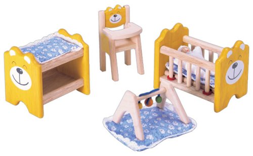 Wooden Dolls House Furniture Nursery