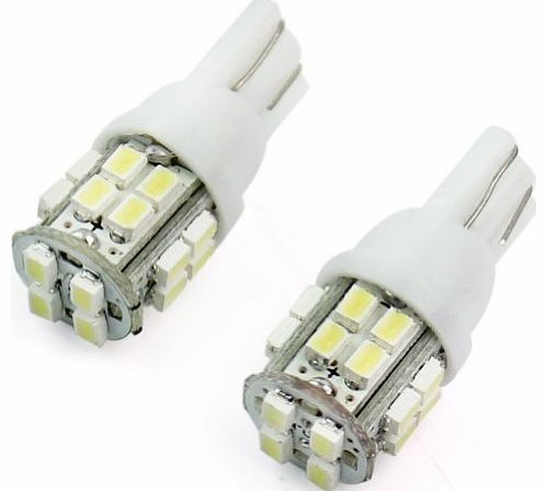 2pcs T10 W5W 194 Car Auto White 20 SMD LED Side Light Bulb 12V 501 Bright Lamp