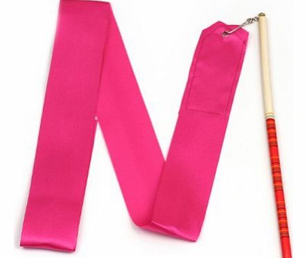 4M Gym Ballet Dance Ribbon Rhythmic Art Gymnastic Streamer Baton Twirling Rod