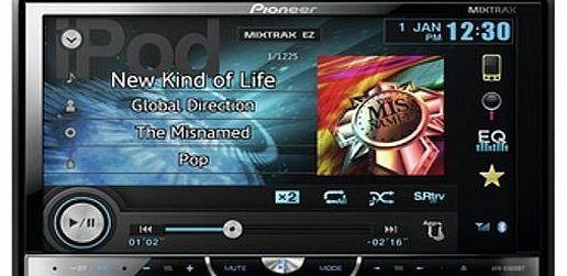 Pioneer AVH-X5600BT CD/DVD Tuner with 7 inch WVGA Touchscreen, Bluetooth, USB/AUX, Mixtrax EZ, iPod/iPhone/A