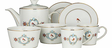 Love Birds Tea Set, Set of 7