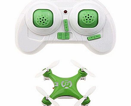 Pixnor  Cheerson CX-10 2.4GHz 4CH 6-Axis Gyro Super Mini RC Quadcopter UFO Drone RTF with LED Lights (Green)