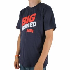 Mens Plain Lazy Big Boned Tee Navy