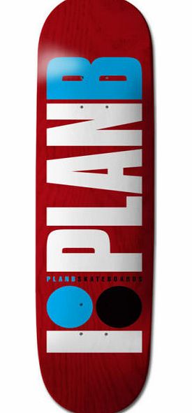 Plan B Team OG Red Skateboard Deck - 8.25 inch