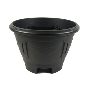 Planter with Feet Black 34cm