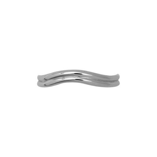 Contours Wedding Ring in Platinum