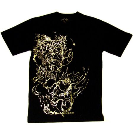 Flame Side Black T-Shirt