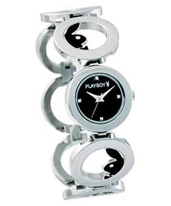 Ladies Round Link Bracelet Watch