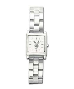 Ladies Silver Dial Analogue Bracelet Watch