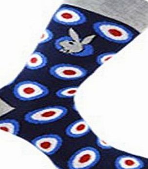 Playboy Mens Playboy Socks Union Jack UK 6-11 EU 39-45 (Union Jack Circles)