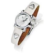 WHITE STRAP HEART/BUNNY WATCH