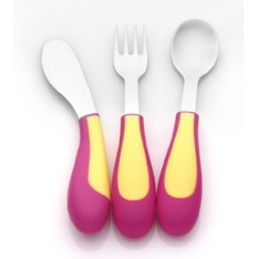 Playgro Easy Grip 3 Piece Metal Cutlery Set