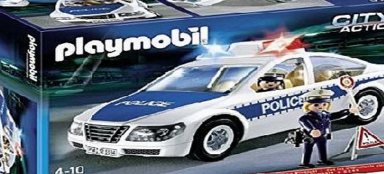 Playmobil 5184 City Action Police Car with Flashing Lights