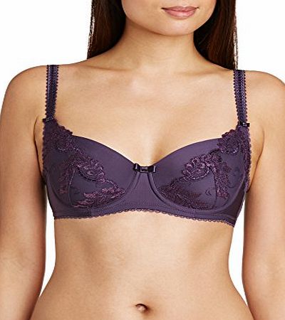 Playtex Womens Elegant Curves Balcony Everyday Bra, Purple, 36DD