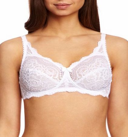 Playtex Womens Flower Lace Soft Cup Bra White 5839 36DD