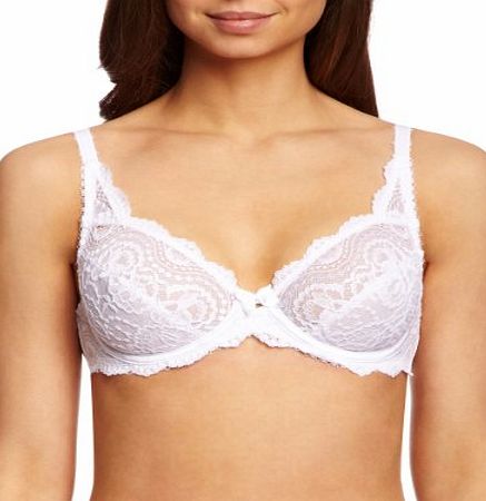 Playtex Womens Flower Lace Underwire Bra White 5832 38DD