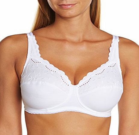 Playtex Womens Plain or unicolor Underwired Bra - White - 38DD (Brand size: 100E)