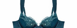 Pleasure State Luce Mia Atlantic blue plunge bra