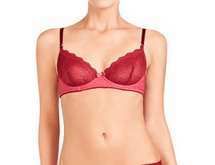 Pleasure State Poppy Celeste red underwired bra