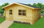 log cabin: 4 x 4m - Natural pine