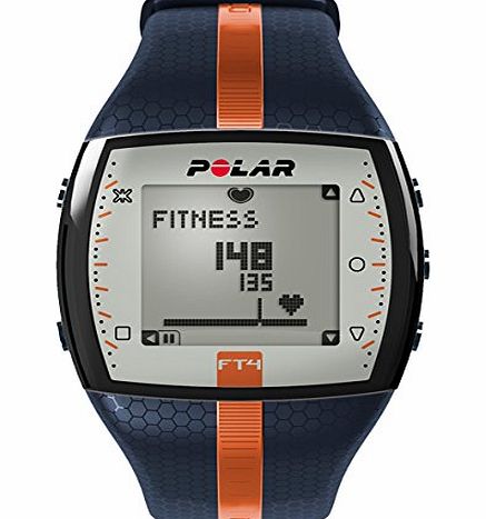 Polar FT4 Heart Rate Monitor - Blue/Orange