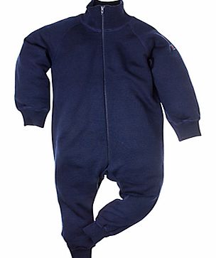 Polarn O. Pyret Thermal Merino Romper, Navy