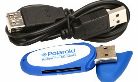 Polaroid Rubberized High Speed SD Card Reader / Writer