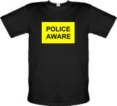 aware male t-shirt.