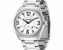 Police Mens Memphis Silver Steel Bracelet Watch