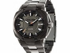 Police Mens Mission Gunmetal Steel Bracelet Watch