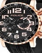 Police Mens Powerslide Black Chronograph Watch