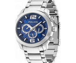 Police Mens Triumph Cronograph Silver Steel Watch