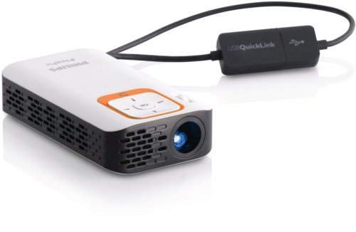 Philips PPX2340/F7 PicoPix Pocket Projector (White/Black)