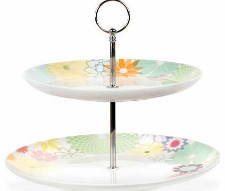 Crazy Daisy 2 Tier Cake Stand