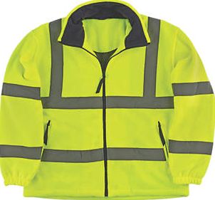 Portwest, 1228[^]7980G F300 Hi-Vis Mesh Lined Fleece Yellow /