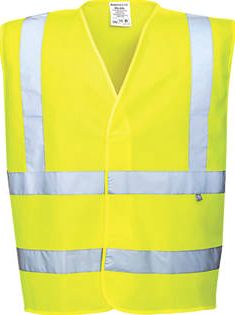 Portwest, 1228[^]1258H Hi-Vis Flame Retardant Vest Yellow