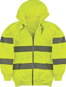 Portwest, 1228[^]8333G Hi-Vis Zip Front Hoody Yellow Medium