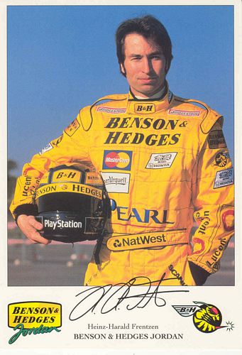 Heinz-Harold Frentzen 1999 Jordan Promo Postcard