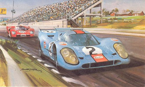 Michael Turner Porsche 917 Christmas Card