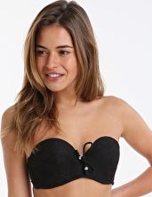 Pour Moi, 1295[^]269939 Bora Bora Strapless Underwired Top - Black