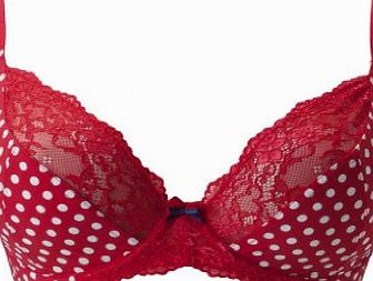 Pour Moi? Pour Moi Tease Red Underwired Bra 34DD