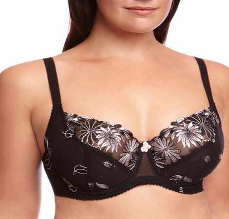 Pour Moi? St Tropez Full Cup Womens Bra Black/Pink 32F