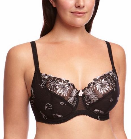 Pour Moi St Tropez Full Cup Womens Bra Black/Pink 36GG