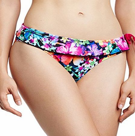 Pour Moi? Womens Polynesia Briefs Floral Bikini Bottoms, Multicoloured, Size 16