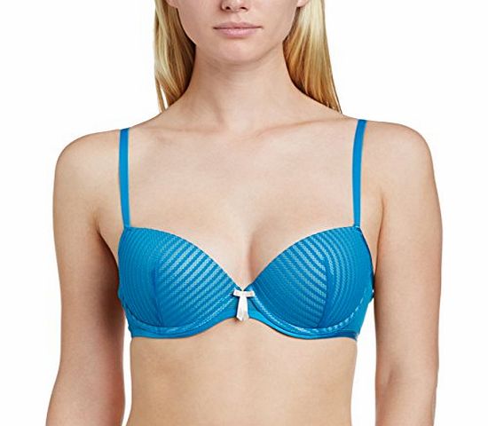 Pour Moi Womens Promise Balcony Everyday Bra, Blue (Teal), 38B