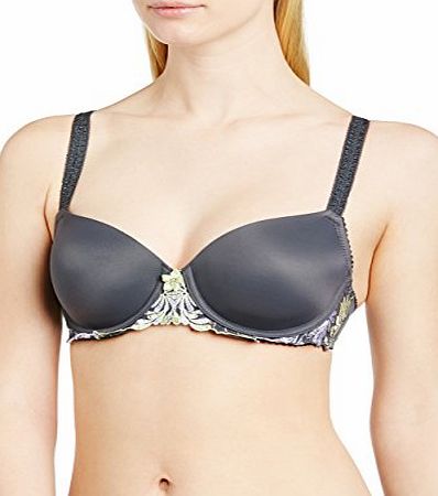 Pour Moi? Womens St Tropez Half Cup Everyday Bra, Grey (Titanium), 34H