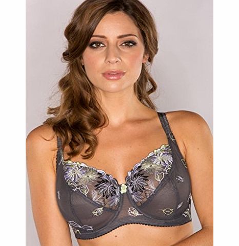 Pour Moi Womens St Tropez Half Cup Everyday Bra, Grey (Titanium), 42DD