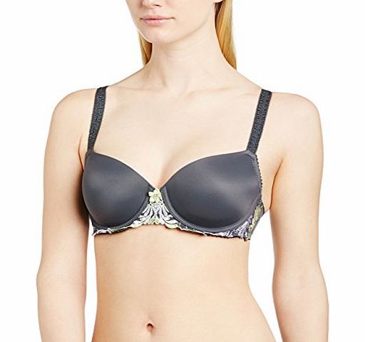 Pour Moi Womens St Tropez Half Cup Everyday Bra, Grey (Titanium), 44DD