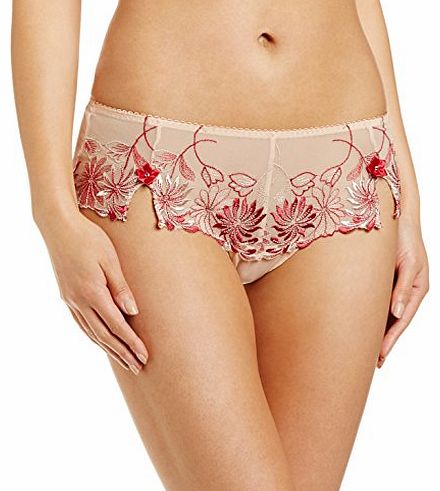 Womens St Tropez Knickers, Beige (Caramel/Red), Size 14