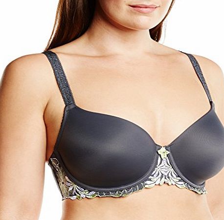 Pour Moi? Womens St Tropez T-Shirt Everyday Bra, Grey (Titanium), 34D